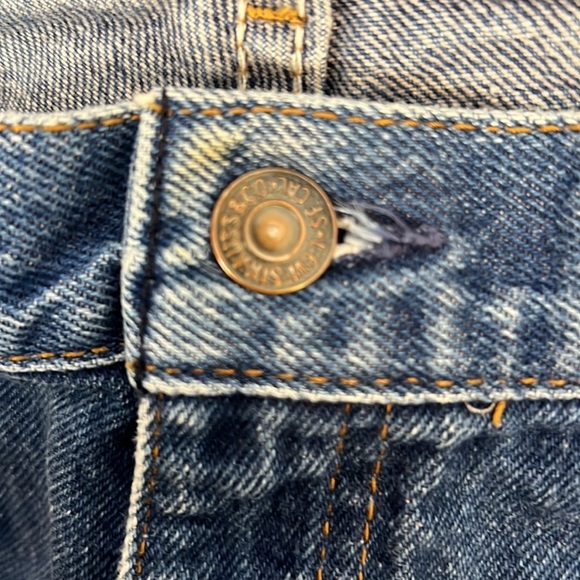 Levi’s Vintage Y2K 90’s 80’s White Label Patch Denim Jeans Size.15 - Picture 11 of 13